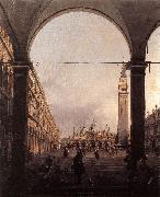 Canaletto Piazza San Marco: Looking East from the North-West Corner f oil painting picture wholesale