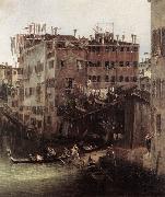 Canaletto The Rio dei Mendicanti (detail) oil painting artist