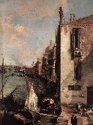 Canaletto Grand Canal, Looking East from the Campo San Vio (detail) fd oil painting artist