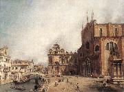 Canaletto Santi Giovanni e Paolo and the Scuola di San Marco fdg oil painting artist