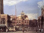Canaletto Piazza San Marco: the Clocktower f oil painting artist