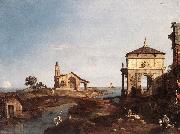 Canaletto Capriccio with Venetian Motifs df oil painting picture wholesale