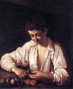 Caravaggio Boy Peeling a Fruit df oil painting artist