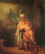 Rembrandt David's Farewell to Jonathan oil painting picture wholesale