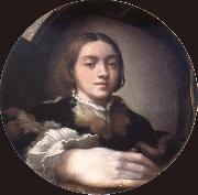 PARMIGIANINO Self-Portrait in a convex mirror oil painting artist