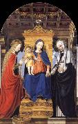Bergognone The Virgin and Child Enthroned with Saint Catherine of Alexandria and Saint Catherine of Siena oil painting artist