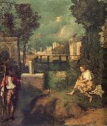 Giorgione THe Tempest oil painting artist