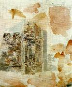 J.M.W.Turner transcription of part of rooker's battle abbey oil painting artist