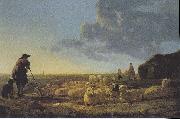 Aelbert Cuyp Flock of sheep at pasture oil painting artist