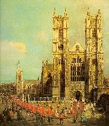 Canaletto London- Westminster Abbey with a Procession of the Knights of the Bath oil painting picture wholesale