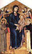 Cimabue Madonna nad Child Enthroned with Two Angels and SS.Francis and Dominic oil painting picture wholesale