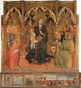 SASSETTA Madonna and Child Enthroned with Four Angels and SS.John the Baptist,Peter,Francis,and Paul oil painting picture wholesale
