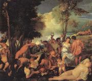 Titian Bacchanal oil painting picture wholesale