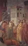 MASACCIO St Peter distributes the Goods of the Community and The Death of Ananias (mk08) oil painting picture wholesale