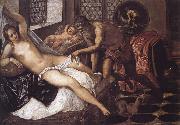 Tintoretto Vulcano sorprende a Venus y Marte oil painting artist