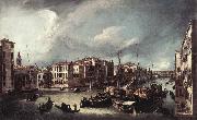 Canaletto The Grand Canal with the Rialto Bridge in the Background fd oil painting reproduction
