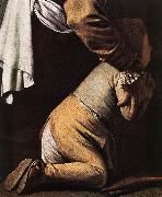 Caravaggio Madonna del Rosario (detail) fdg oil painting