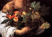 Caravaggio Boy with a Basket of Fruit (detail) fg oil painting
