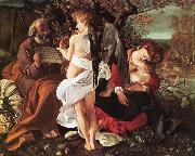 Caravaggio Rest on Flight to Egypt ff oil painting reproduction