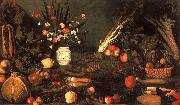 Caravaggio Still Life with Flowers Fruit oil painting