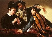 Caravaggio The Cardsharps oil painting reproduction