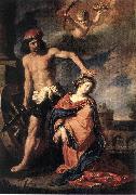GUERCINO Martyrdom of St Catherine sdg oil painting
