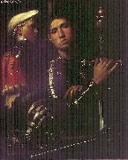 Giorgione Portrait of Warrior with his Equerry sg oil painting