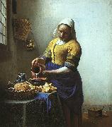 JanVermeer The Milkmaid oil painting