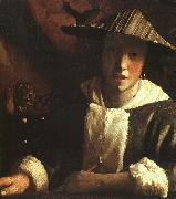 JanVermeer Young Girl with a Flute oil painting