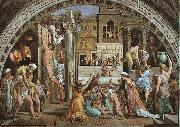 Raphael The Fire in the Borgo oil painting reproduction