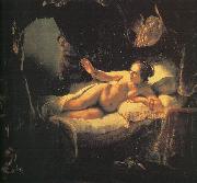 Rembrandt Danae oil painting