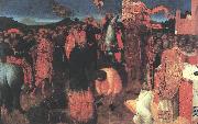 SASSETTA Death of the Heretic on the Bonfire af oil painting reproduction
