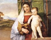 Titian The Gypsy Madonna oil painting reproduction