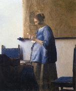JanVermeer Woman Reading a Letter oil painting