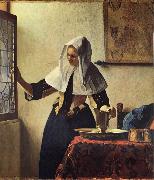 JanVermeer Woman with a Jug oil painting