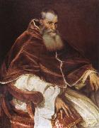 Titian Pope Paul III oil painting