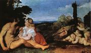 Titian THe Three ages of Man oil painting