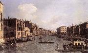 Canaletto Grand Canal: Looking South-East from the Campo Santa Sophia to the Rialto Bridge oil painting reproduction