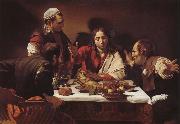 Caravaggio Maltiden in Emmaus oil painting reproduction