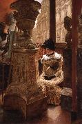 J.J.Tissot The Aesthetics at the Louvre oil painting reproduction