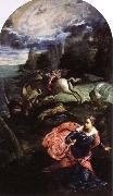 Tintoretto st.george and the dragon oil painting