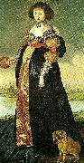 Anonymous princess magdalena sybilla oil painting