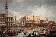 Canaletto The Bucintore Returning to the Molo on Ascension Day c oil painting reproduction
