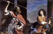GUERCINO Saul Attacking David oil painting reproduction