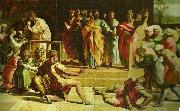 Raphael the death of ananias oil painting reproduction