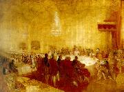 J.M.W.Turner george iv at the provost's banquet, edinburgh oil painting reproduction