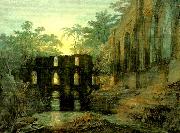 J.M.W.Turner the dormitorg and trancept of fountain's abbey-evening oil painting
