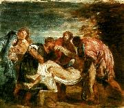 J.M.W.Turner copy of tition's entombment oil painting