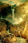 J.M.W.Turner fall of the reichenbach in the valley of oberhasli switzertand oil painting