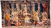 maskeradtapeten en av de sa kallade koningsmarckska tapeterna oil painting reproduction